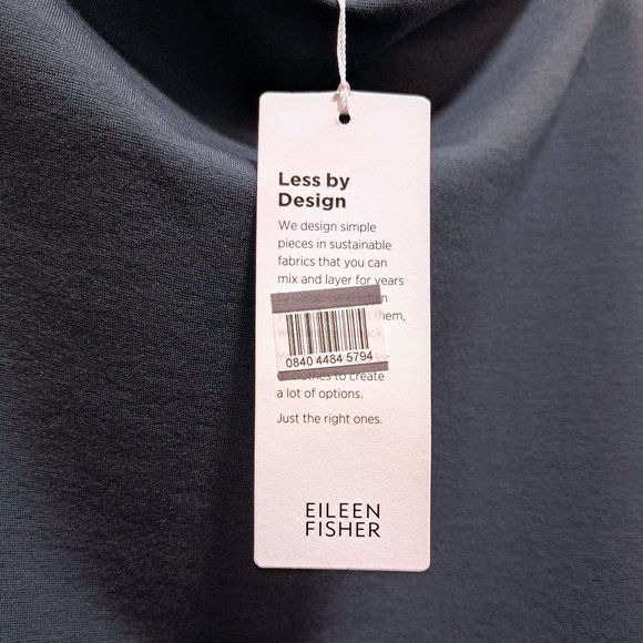 Eileen Fisher Cozy Brushed Terry Hug Funnel Neck Box-Top Size XL New wit… - Picture 8 of 10